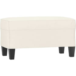 Banc Crème 70x35x41 cm Similicuir vidaXL