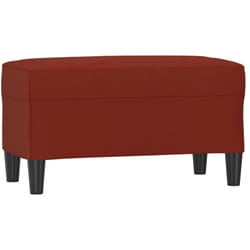 Banc Rouge bordeaux 70x35x41 cm Similicuir vidaXL