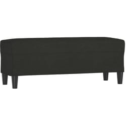 Banc Noir 100x35x41 cm Tissu Vidaxl
