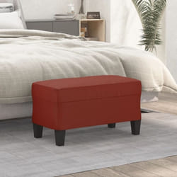 Banc Rouge bordeaux 70x35x41 cm Similicuir vidaXL