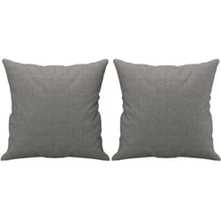 Coussins décoratifs lot de 2 Gris foncé 40x40 cm Tissu Vidaxl