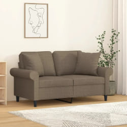 vidaXL Coussins Décoratifs Taupe 40 cm