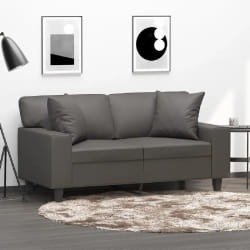 vidaXL Coussins décoratifs - Lot de 2 - Gris