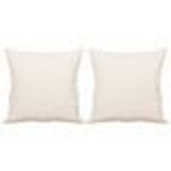 vidaXL Coussins décoratifs lot de 2 Beige 40x40 cm Tissu microfibre