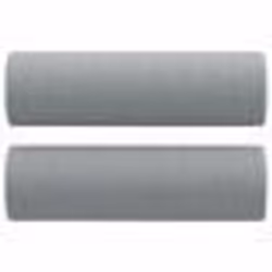 vidaXL Oreillers décoratifs lot de 2 Gris clair Ø15x50 cm Tissu