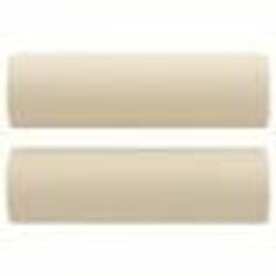 vidaXL Coussins décoratifs lot de 2 Crème Ø15x50 cm Tissu