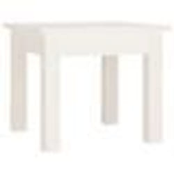 vidaXL Table basse Blanc 35x35x30 cm Bois massif de pin
