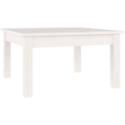Vidaxl - Table basse Blanc 55x55x30 cm Bois massif de pin