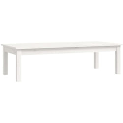 Table basse Blanc 110x50x30 cm Bois massif de pin vidaXL