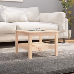 Ajoutez une touche d'élégance à votre décoration intérieure avec cette élégante table basse en bois. Bois de pin massif : le  ...