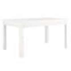 vidaXL Table basse Blanc 80x50x40 cm Bois massif de pin