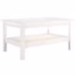 vidaXL Table basse Blanc 80x50x40 cm Bois massif de pin