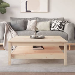 Vidaxl - Table basse 100x100x40 cm Bois massif de pin
