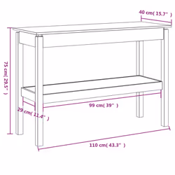 VidaXL 814299 Table à café, latérale et de salon - Vue supplémentaire 7