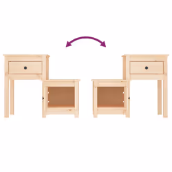 VidaXL 814539 Table de nuit et table de chevet - Vue supplémentaire 5