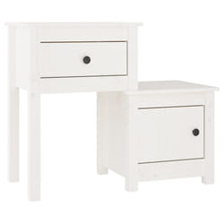 VidaXL 814542 Table de nuit et table de chevet Blanc
