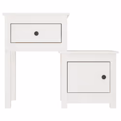 VidaXL 814542 Table de nuit et table de chevet Blanc - Vue supplémentaire 4