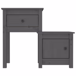 VidaXL 814544 Table de nuit et table de chevet Gris - Vue supplémentaire 5