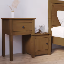 VidaXL 814545 Table de nuit et table de chevet Marron - Vue supplémentaire 2