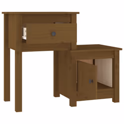 VidaXL 814545 Table de nuit et table de chevet Marron - Vue supplémentaire 3