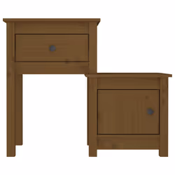 VidaXL 814545 Table de nuit et table de chevet Marron - Vue supplémentaire 4