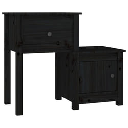 VidaXL 814547 Table de nuit et table de chevet Noir