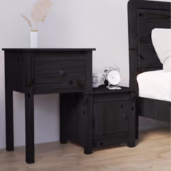 VidaXL 814547 Table de nuit et table de chevet Noir