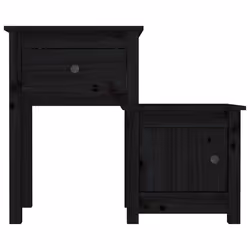 VidaXL 814548 Table de nuit et table de chevet Noir - Vue supplémentaire 5