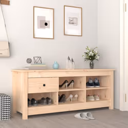 Avec cette armoire à chaussures en bois délicate et robuste, vous pouvez ranger efficacement vos chaussures et ajouter une dé ...