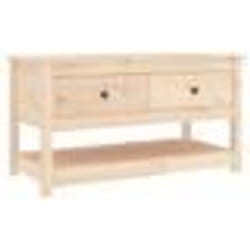 vidaXL Table basse 102x49x55 cm Bois massif de pin - TU
