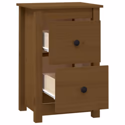 VidaXL 820952 Table de nuit et table de chevet Marron - Vue supplémentaire 4