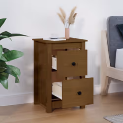 VidaXL 820952 Table de nuit et table de chevet Marron - Vue supplémentaire 6