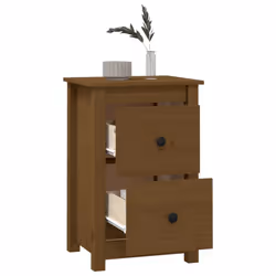 VidaXL 820952 Table de nuit et table de chevet Marron - Vue supplémentaire 8