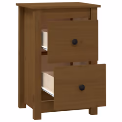 VidaXL 820953 Table de nuit et table de chevet Marron - Vue supplémentaire 4