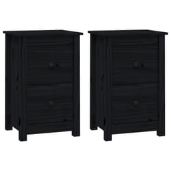 VidaXL 820955 Table de nuit et table de chevet Noir