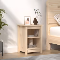 Cette table de chevet classique en bois au design élégant est un supplément intemporel à votre décoration intérieure. Bois de ...