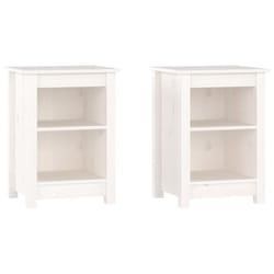 VidaXL 820959 Table de nuit et table de chevet Blanc
