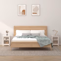 VidaXL 820959 Table de nuit et table de chevet Blanc