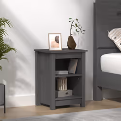 VidaXL 820961 Table de nuit et table de chevet Gris