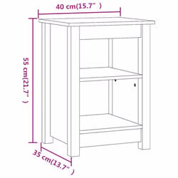 VidaXL 820963 Table de nuit et table de chevet Marron - Vue supplémentaire 6