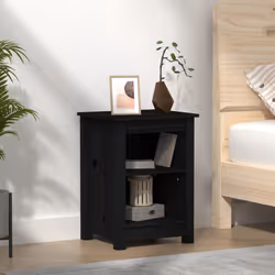 VidaXL 820964 Table de nuit et table de chevet Noir