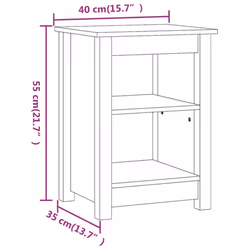 VidaXL 820964 Table de nuit et table de chevet Noir - Vue supplémentaire 6