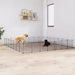 Cette cage pour animaux de compagnie offre un espace clos spacieux et sûr pour que vos adorables animaux de compagnie puissen ...