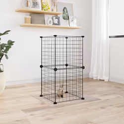 Cette cage pour animaux de compagnie offre un espace clos spacieux et sûr pour que vos adorables animaux de compagnie puissen ...