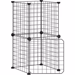Cette cage pour animaux de compagnie offre un espace clos spacieux et sûr pour que vos adorables animaux de compagnie puissen ...
