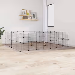 Cette cage pour animaux de compagnie offre un espace clos spacieux et sûr pour que vos adorables animaux de compagnie puissen ...