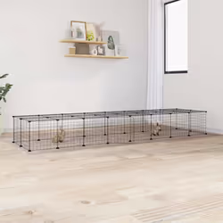 Cette cage pour animaux de compagnie offre un espace clos spacieux et sûr pour que vos adorables animaux de compagnie puissen ...