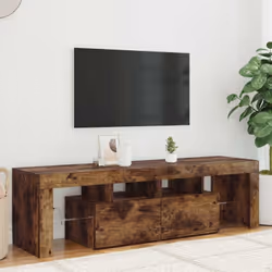 Avec un design à la fois tendance et pratique, ce meuble TV avec éclairage LED deviendra certainement un point central de vot ...