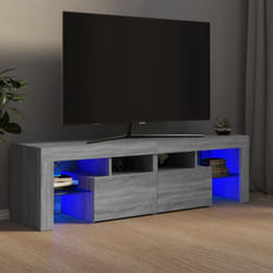 Vidaxl - Meuble tv avec lumières led Sonoma gris 140x36,5x40 cm