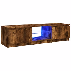 Avec un design à la fois élégant mais pratique, ce meuble TV avec éclairage LED est destiné à devenir un point central de vot ...